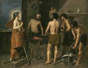 Diego Velazquez Apollo in the Forge of Vulcan painting